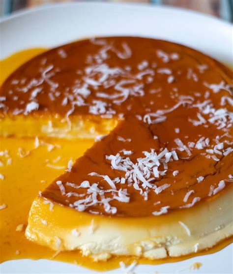 Flan de Coco y Queso (Coconut Cream Cheese Flan) - Thrift and Spice