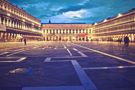 Piazza San Marco At Night Royalty-Free Stock Photo