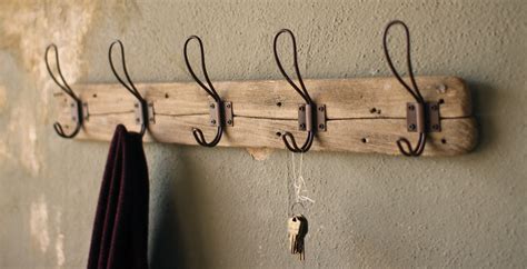 Recycled Wood Farmhouse Wall Mounted Coat Rack - Walmart.com