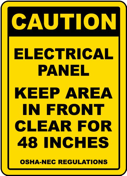 Caution Keep Area Clear For 48 Inches Floor Sign - Save 10%