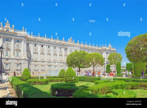 Madrid, Spain - June 05,2017 : Royal Palace of Madrid ( Palacio Real de ...