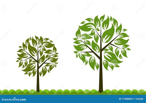 Tree background, vector stock vector. Illustration of elements - 11908803
