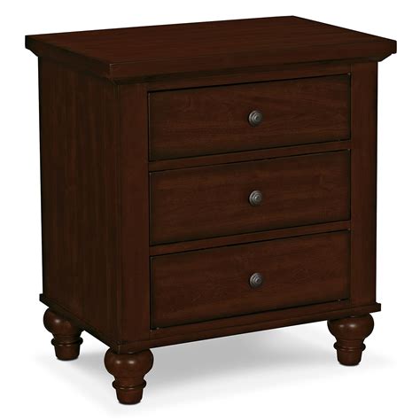 Adorable Cherry Nightstand With 3 Drawer | Cherry nightstand ...