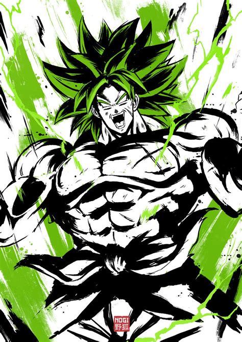 ArtStation - Inked Broly fanart, Nogi San in 2021 | Dragon ball super ...