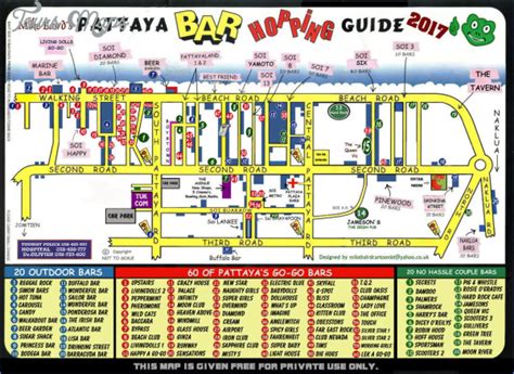 Map of Pattaya - ToursMaps.com