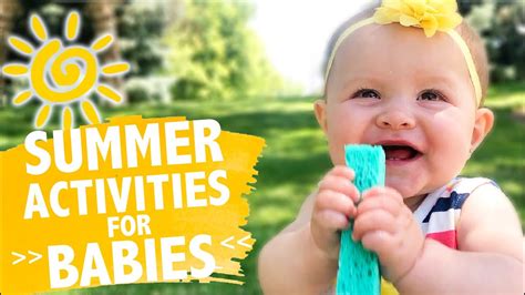 SUMMER ACTIVITIES FOR BABIES | Easy Activities to Play Outside with Baby | Edible Paint Recipe ...