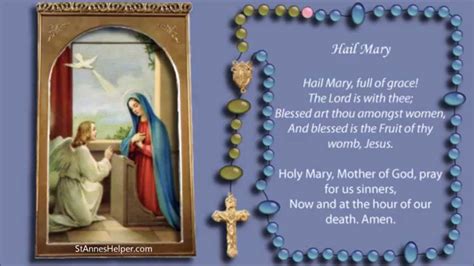 Catholic Rosary Videos: Joyful Mysteries Of The Rosary Video Shows The Words To The Catholic ...