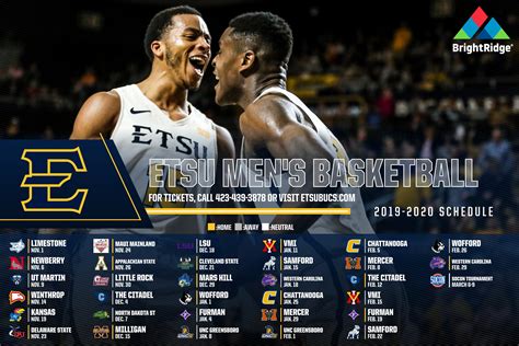 ETSU Men's Basketball on Twitter: "The 2019-2020 schedule has been ...