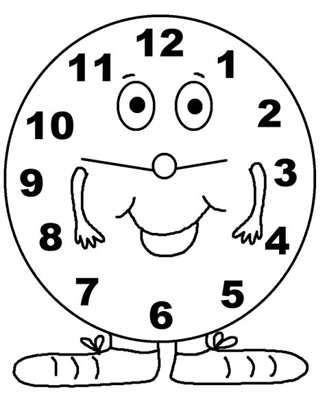 Free Printable Clock Coloring Pages For Kids