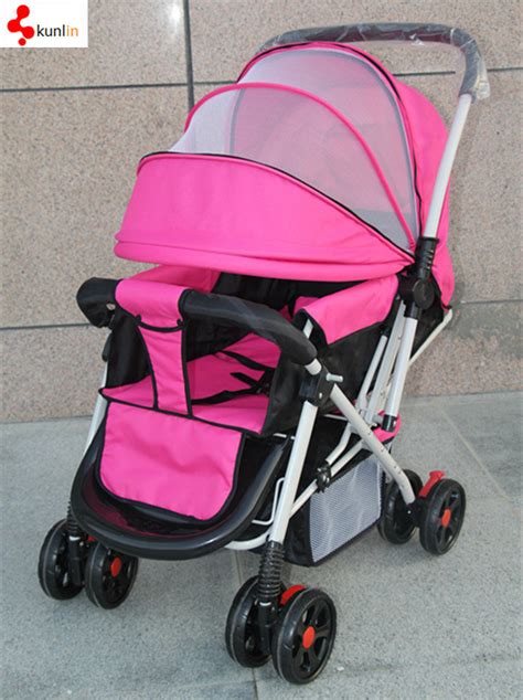 China Light Weight One Touch Folding Baby Stroller Pram / Baby Doll Stroller with Car Seat ...