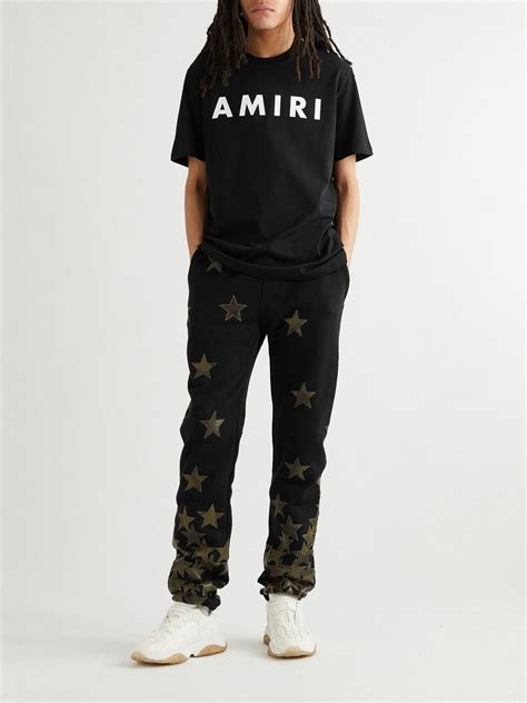 AMIRI - Logo-Print Cotton-Jersey T-Shirt - Black Amiri