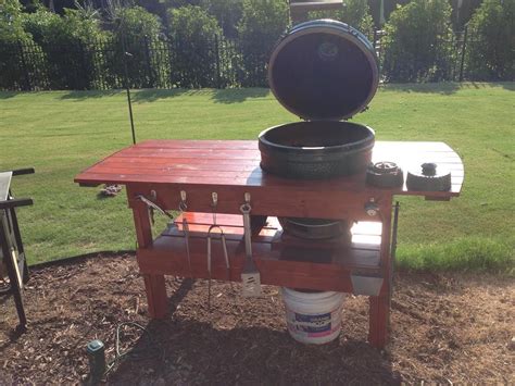 Big green egg table, Big green egg table plans diy, Big green egg table ...