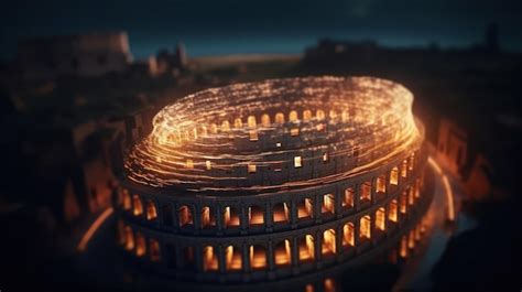 Premium AI Image | The colosseum is a roman amphitheater.