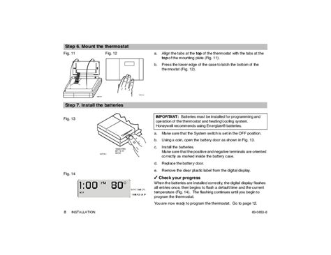 Honeywell MagicStat CT3200 Programmable Thermostat Installation Instructions