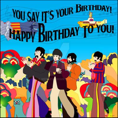 Beatles Birthday Card wall/paper by medek1 on DeviantArt