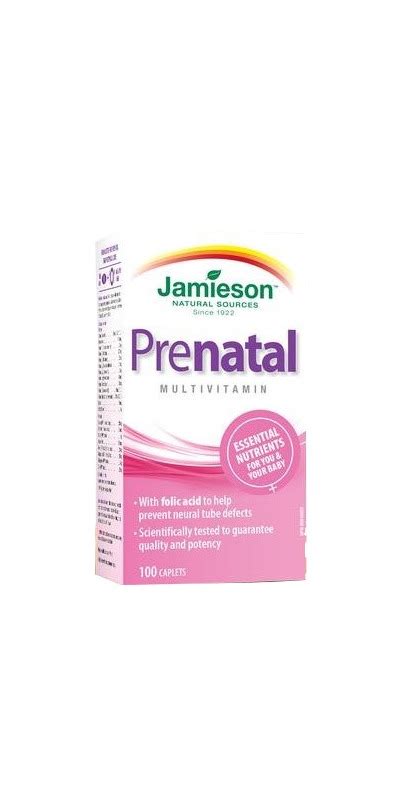 Buy Jamieson Prenatal Natural Source Multivitamin at Well.ca | Free Shipping $35+ in Canada