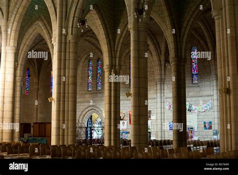 Interior view, St. John`s Cathedral, Brisbane, Queensland, Australia Stock Photo - Alamy