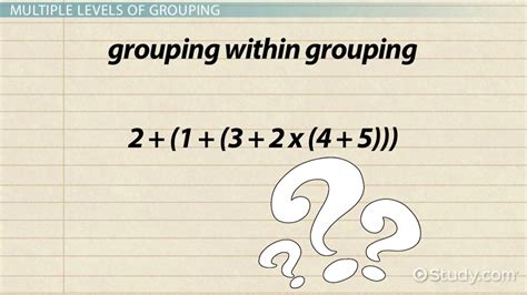 Brackets in Math | Definition, Types & Examples - Lesson | Study.com