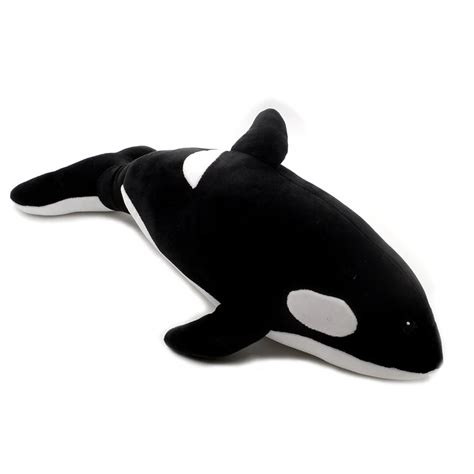 Killer whale doll pillow whale Orcinus orca black and white whale plush ...