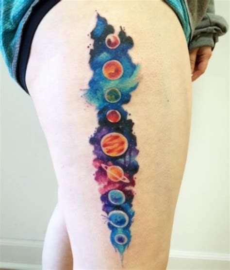 35 Solar System Tattoo Ideas for True Cosmic Lover