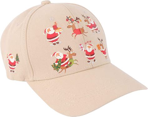 SOIMISS Christmas Baseball Cap Lovely Santa Claus Reindeer Pattern Funny Xmas Party Trucker Hat ...