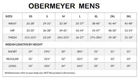 Obermeyer Size Chart Sale | cpshouston.net