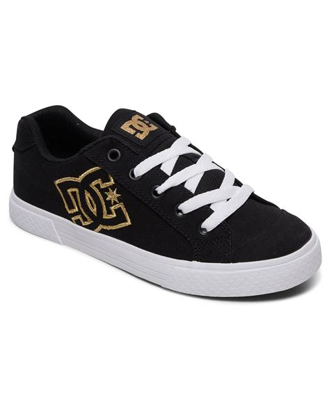 Dc Shoes Womens Chelsea Tx Shoe - Black/Gold | SurfStitch