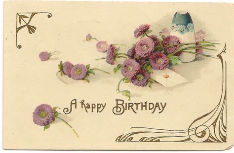 Happy Birthday Vintage Images