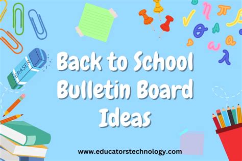 Creative Back to School Bulletin Board Ideas 2024