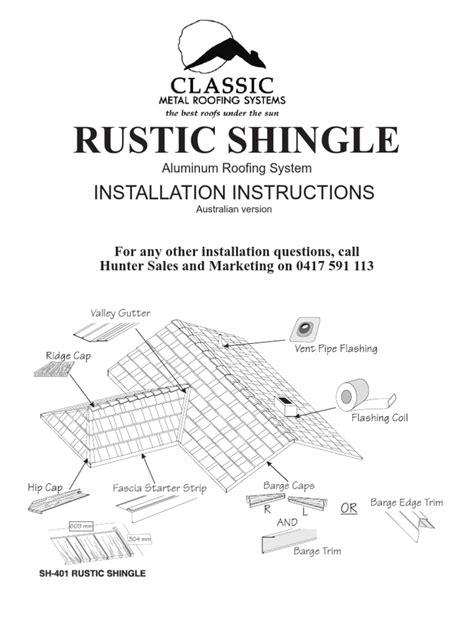 Rustic Shingle Instalation Instructions | PDF | Roof | Architectural ...