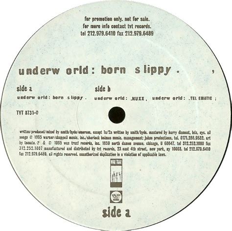 Underworld - Born Slippy (1995, Vinyl) | Discogs