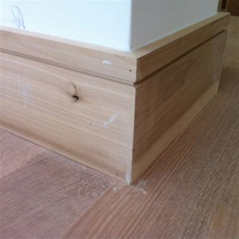 Simple baseboard design | House Beautiful | Pinterest | Baseboard, Dark baseboards and Modern ...