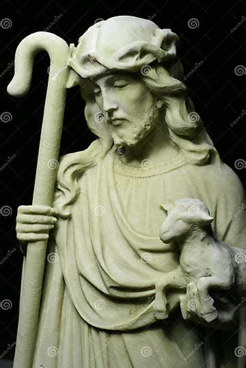 Jesus Christ Shepherd Statue Stock Image - Image of jesus, statue: 6516893