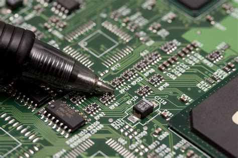 Circuit board and soldering iron-7156 | Stockarch Free Stock Photos