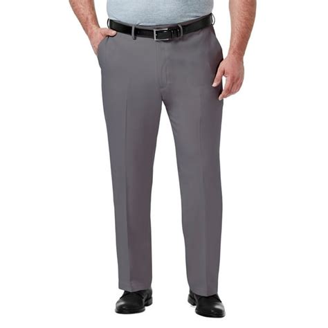 Haggar - Big & Tall Haggar Premium Comfort Expandable-Waist Classic-Fit ...