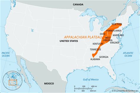 Appalachian Plateau | Map, Location, & Facts | Britannica