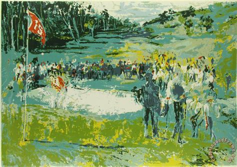 Leroy Neiman Tournament Golf painting - Tournament Golf print for sale