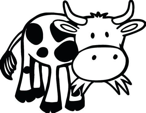 Funny Cow Eating Grass Coloring Page - Free Printable Coloring Pages ...