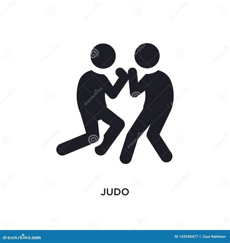 Black Judo Isolated Vector Icon. Simple Element Illustration from Sport ...