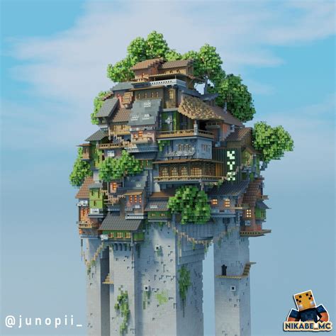 A dystopian Japanese village I worked on with a friend :) | Minecraft ...