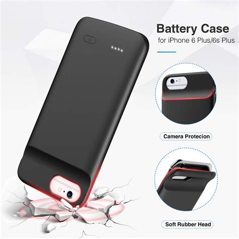 iPhone 8 Plus Battery Case 5000mAh (Black) | Aus Power Banks