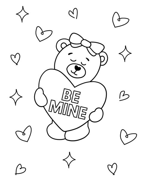 Free VALENTINES Coloring Pages Book For Download (Printable, 48% OFF