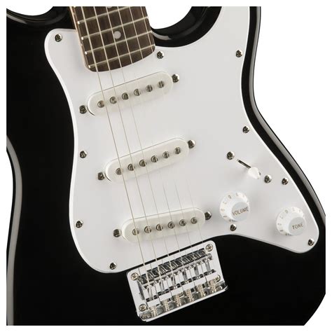 Squier By Fender Mini Stratocaster 3/4 Size Electric Guitar, Black - B ...