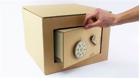 How to Make Safe with Combination Lock from Cardboard - YouTube