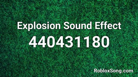 Explosion Sound Effect Roblox ID - Roblox music codes