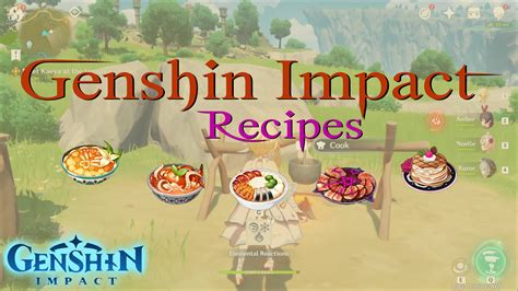 Genshin Impact Recipes