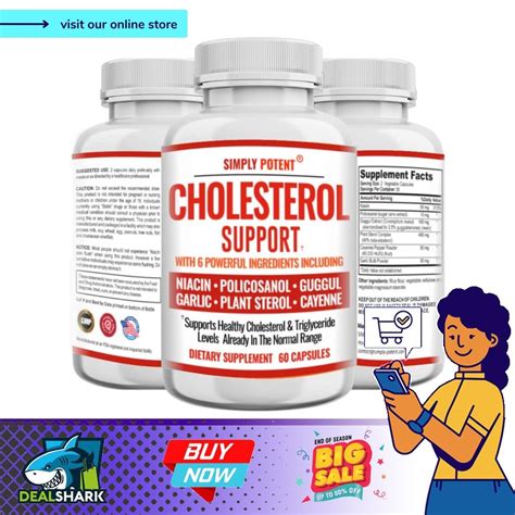 Cholesterol Lowering Supplements That Work, Support Lower High Cholesterol, Triglyceride, LDL ...