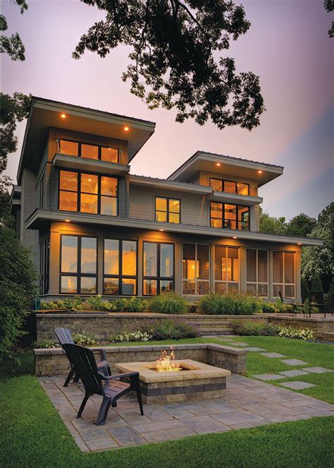 24+ Modern Lake House Design