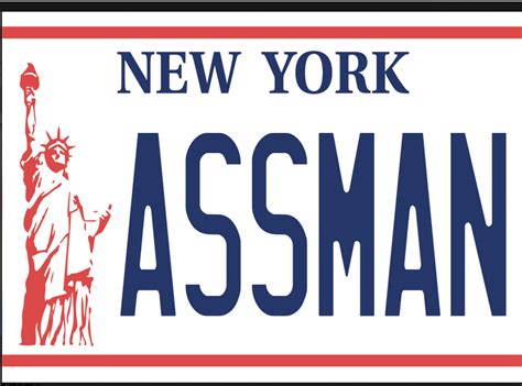 New York License Plate Seinfeld Assman Magnet | RePop Gifts