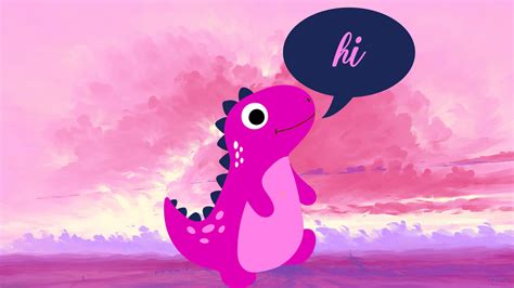 [100+] Cute Pink Dinosaur Wallpapers | Wallpapers.com